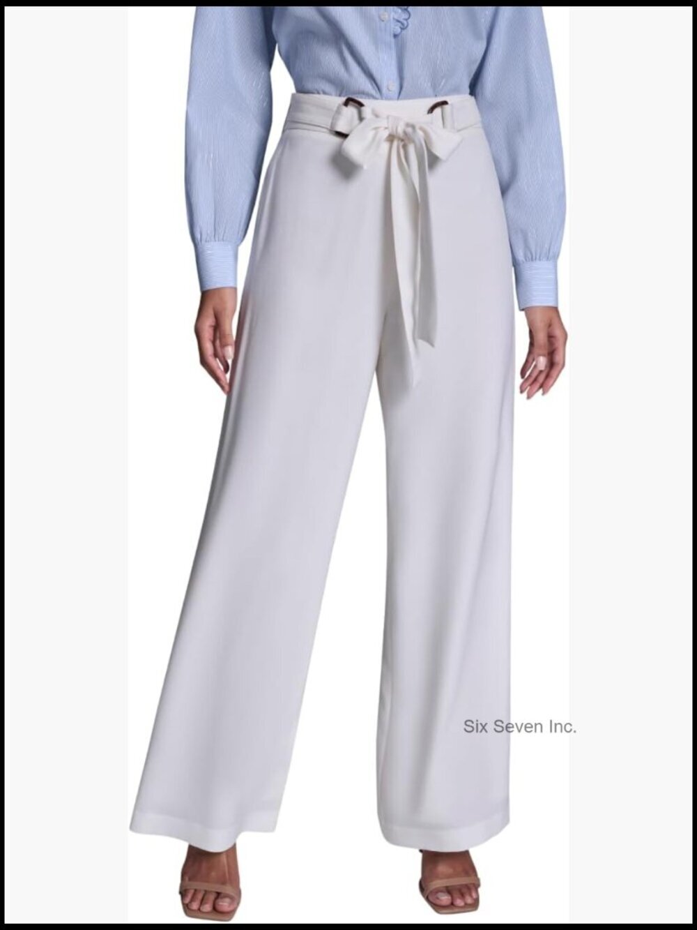 Straight Leg Pant with D Ring and Tie Belt
